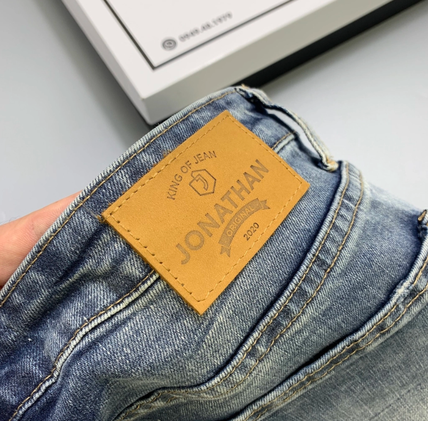 Tem mác da quần jeans
