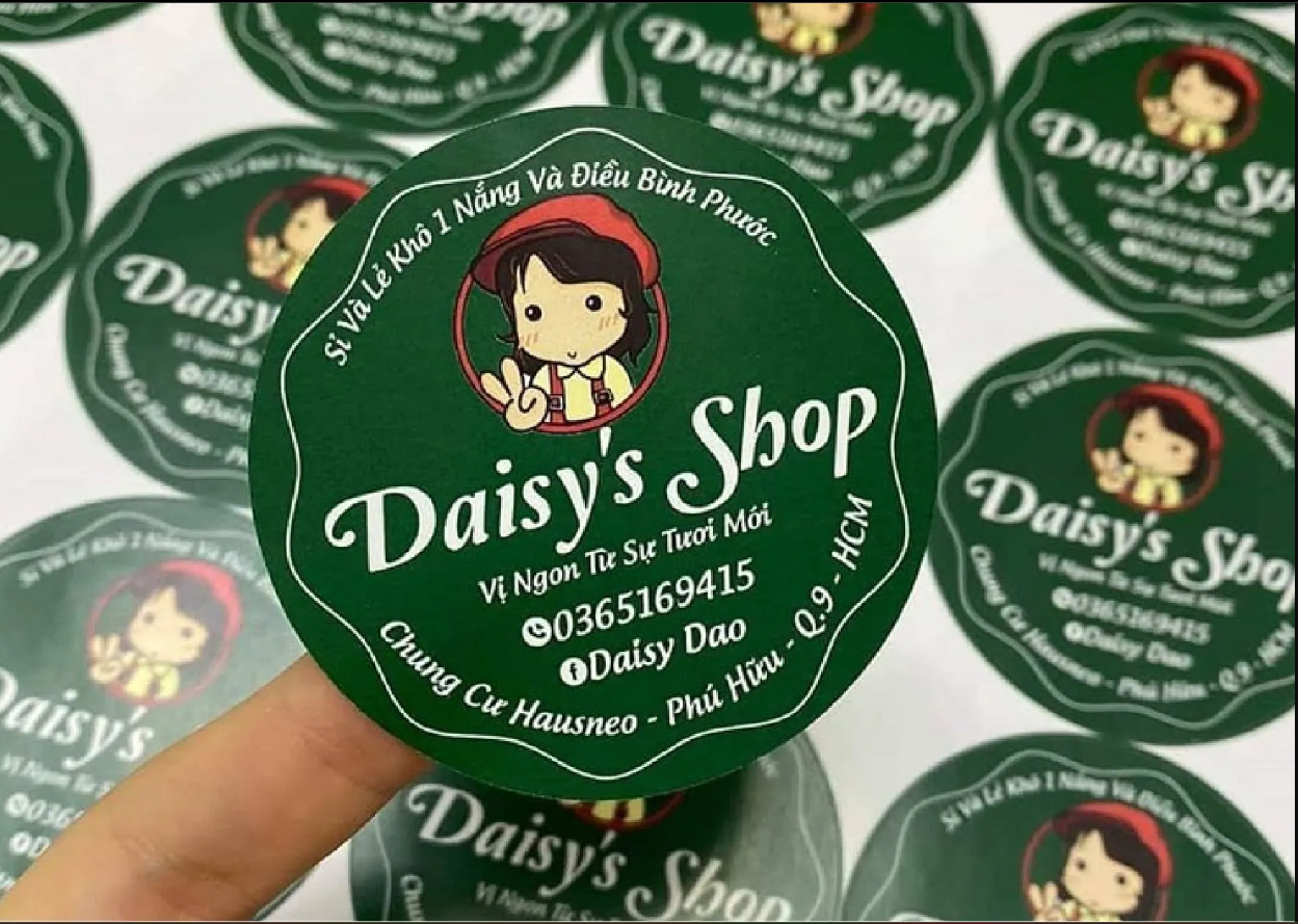 Tem nhãn decal dán sản phẩm 1